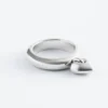 Bague avec pendentif en forme de cœur