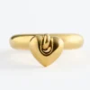 Bague avec pendentif en forme de cœur