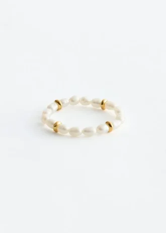 Bague en perles d&rsquo;eau douce