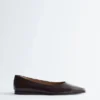Ballerines en cuir