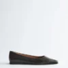 Ballerines en cuir