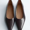Ballerines en cuir