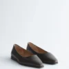 Ballerines en cuir