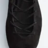 Ballerines en cuir à lacets