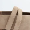 Ballerines en daim à lanières croisées