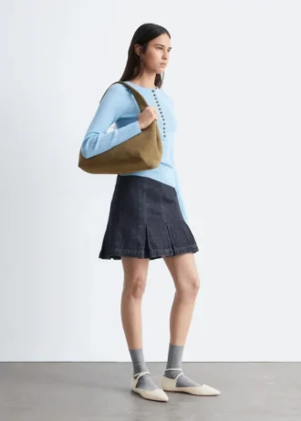 Ballerines à lanières croisées en cuir