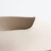 Ballerines à lanières croisées en cuir
