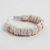 Bandeau Alice en lin froncé