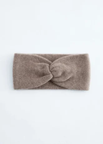 Bandeau en cachemire avec nœud torsadé
