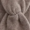 Bandeau en cachemire avec nœud torsadé
