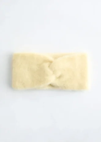 Bandeau à nœud torsadé en mélange de mohair