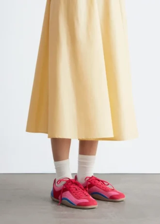 Baskets minimalistes en cuir