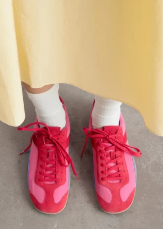 Baskets minimalistes en cuir