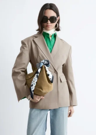 Blazer cintré en laine