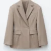 Blazer cintré en laine