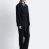 Blazer en laine avec ceinture