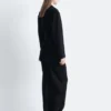 Blazer en laine avec ceinture