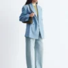 Blazer en laine à double boutonnage