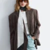 Blazer en laine à double boutonnage