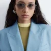 Blazer en laine à double boutonnage