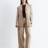 Blazer en lin ajusté