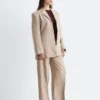 Blazer en lin ajusté