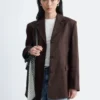 Blazer en lin ajusté