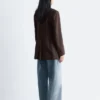 Blazer en lin ajusté