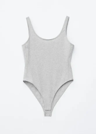 Body en jersey à encolure dégagée