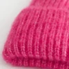 Bonnet en mélange de mohair côtelé