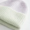 Bonnet en mélange de mohair côtelé