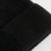 Bonnet en tricot de cachemire côtelé