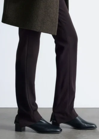 Bottes de chausson en cuir