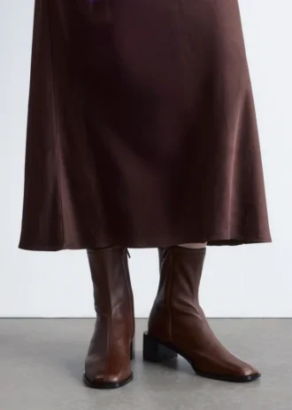 Bottes de chausson en cuir