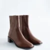 Bottes de chausson en cuir
