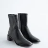 Bottes de chausson en cuir