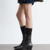 Bottes de cow-boy en cuir élégantes