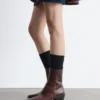 Bottes de cow-boy en cuir élégantes