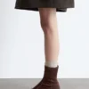 Bottes en daim pour chaussettes
