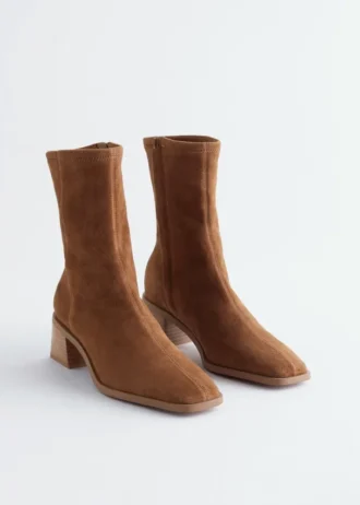 Bottes en daim pour chaussettes