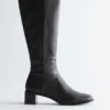 Bottes en nappa montant jusqu&rsquo;aux genoux