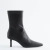 Bottines en cuir extensible