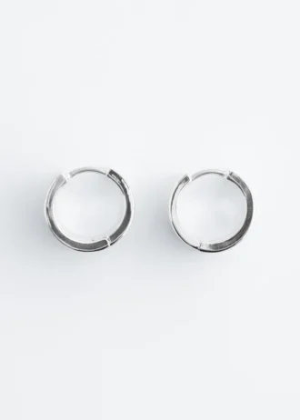 Boucles d&rsquo;oreilles créoles angulaires massives
