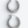 Boucles d&rsquo;oreilles créoles cannelées