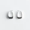 Boucles d&rsquo;oreilles créoles ovales épaisses