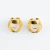 Boucles d&rsquo;oreilles créoles sculpturales