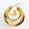 Boucles d&rsquo;oreilles créoles sculpturales