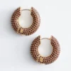 Boucles d&rsquo;oreilles créoles à strass