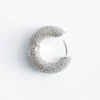 Boucles d&rsquo;oreilles créoles à strass