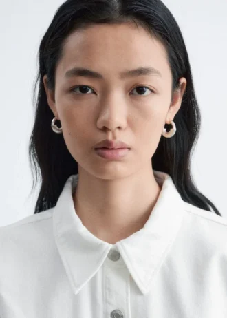 Boucles d&rsquo;oreilles créoles striées